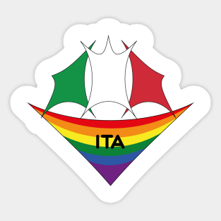 Italy pride flag Sticker